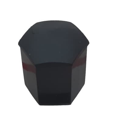 wheel nut cover black long