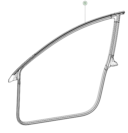 M3, Seal, Front, BODY,PRIMARY,LH