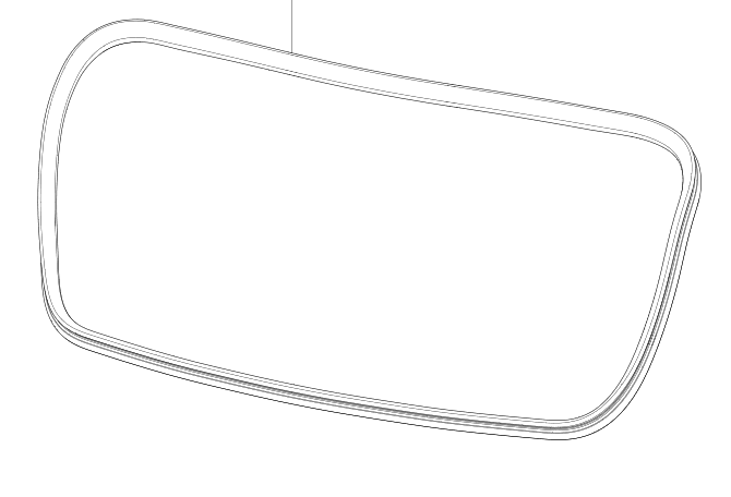 Model 3 Achterklep rubber