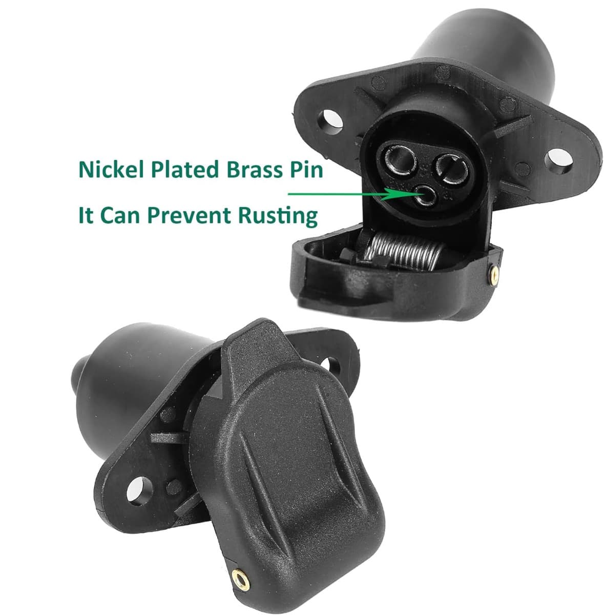 12V stekker en contrastekker