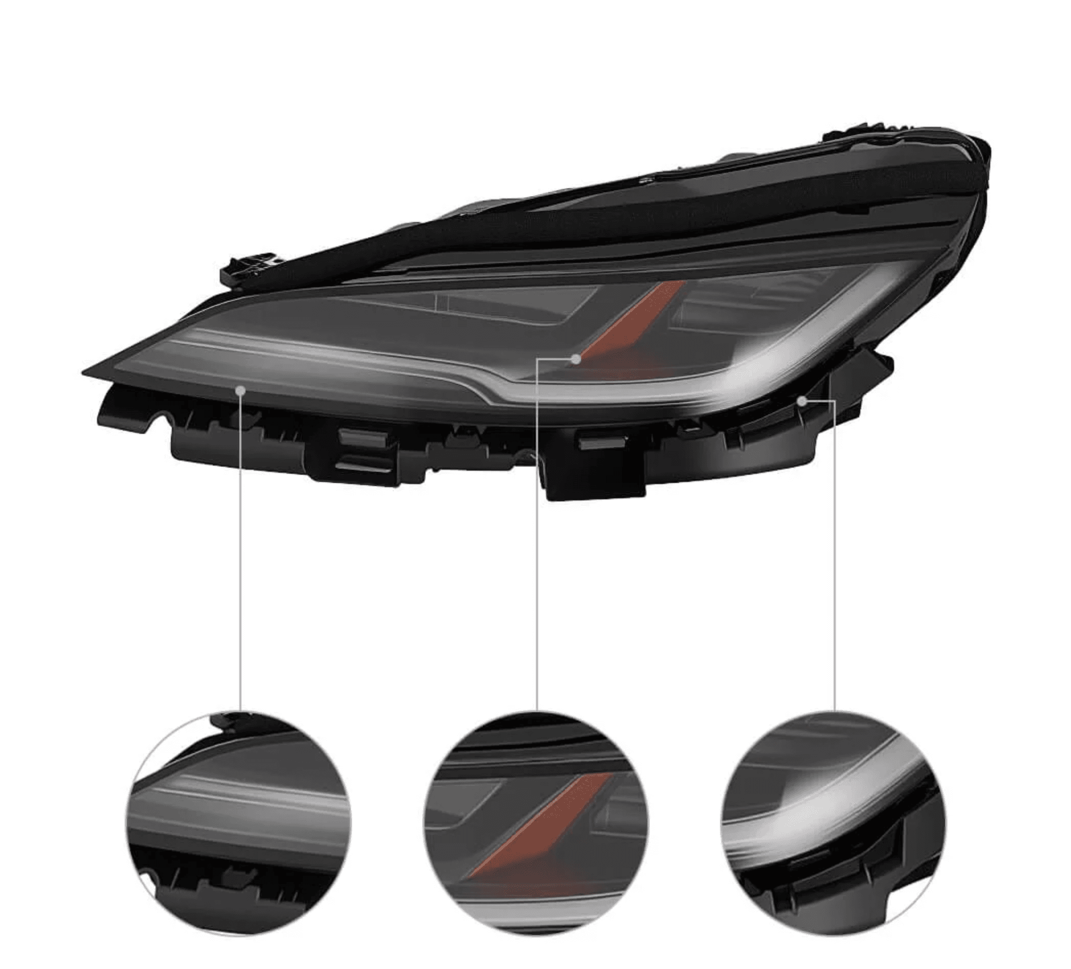 Model 3 highland Matrix koplamp Links