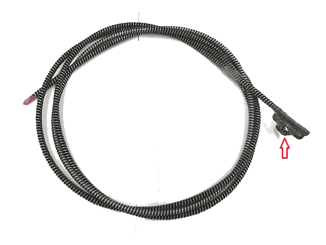 Tesla Model S Panoramic roof: Aandrijf kabel links