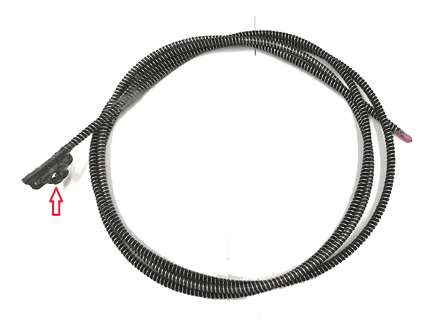 Tesla Model S Panoramic roof: Aandrijf kabel rechts