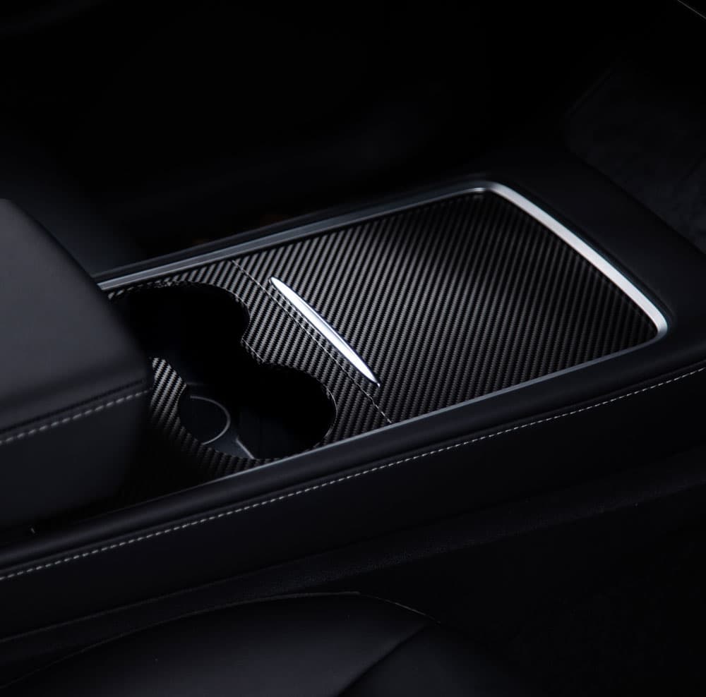 Model 3 (2021) / Model Y - Middenconsole Wrap Kit - Carbon Fiber
