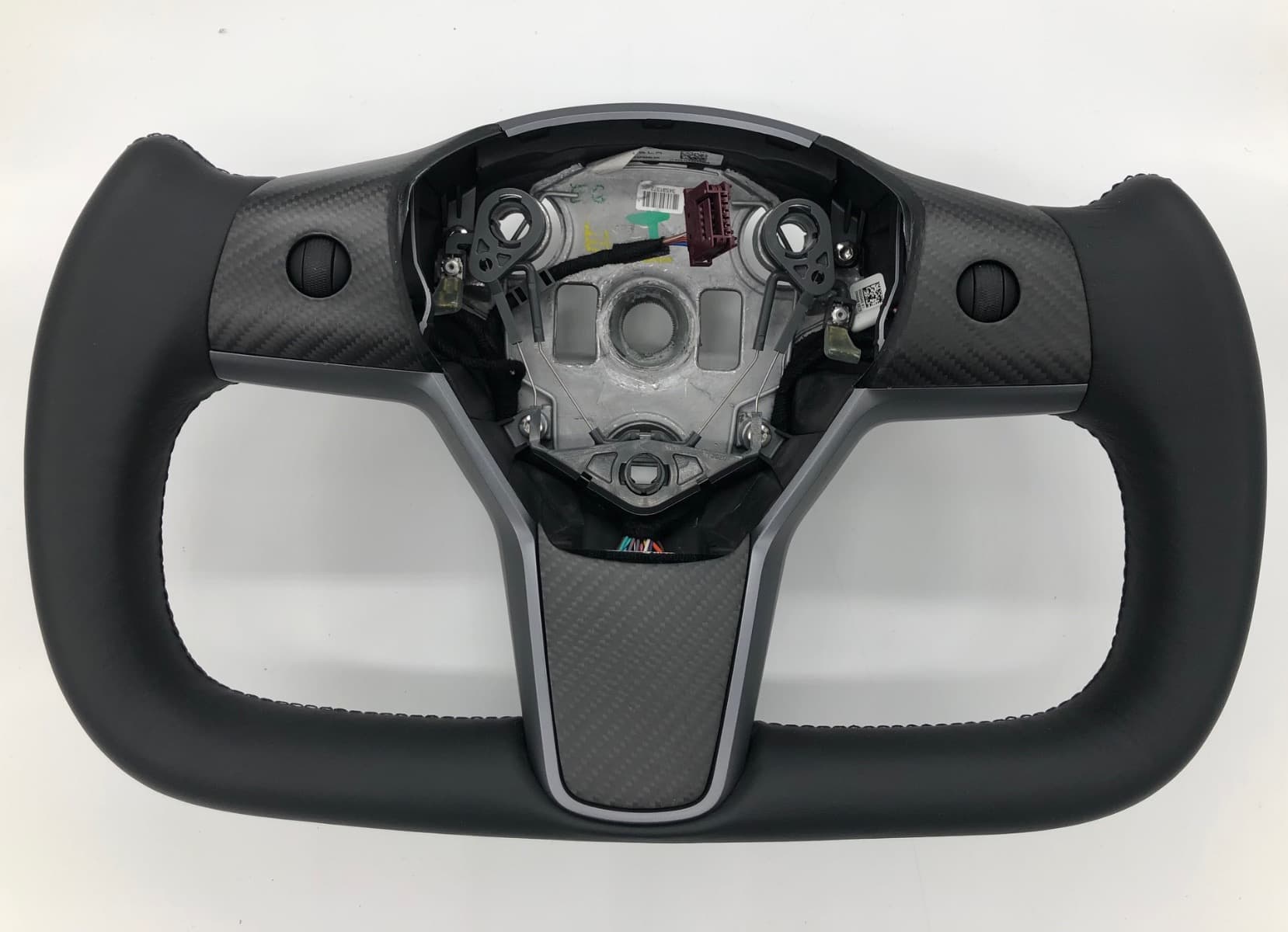 Model 3 / Model Y - Yoke stijl Carbon Fiber Nappa Stuurwiel