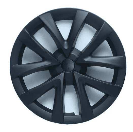 Model 3 wieldoppen set "Arachnid" mat zwart 18inch