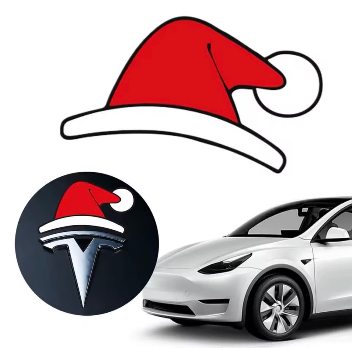 M3 / Y Kerstmuts-sticker-T-logo