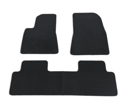 Model S - Interieur velours mattenset (zwart)