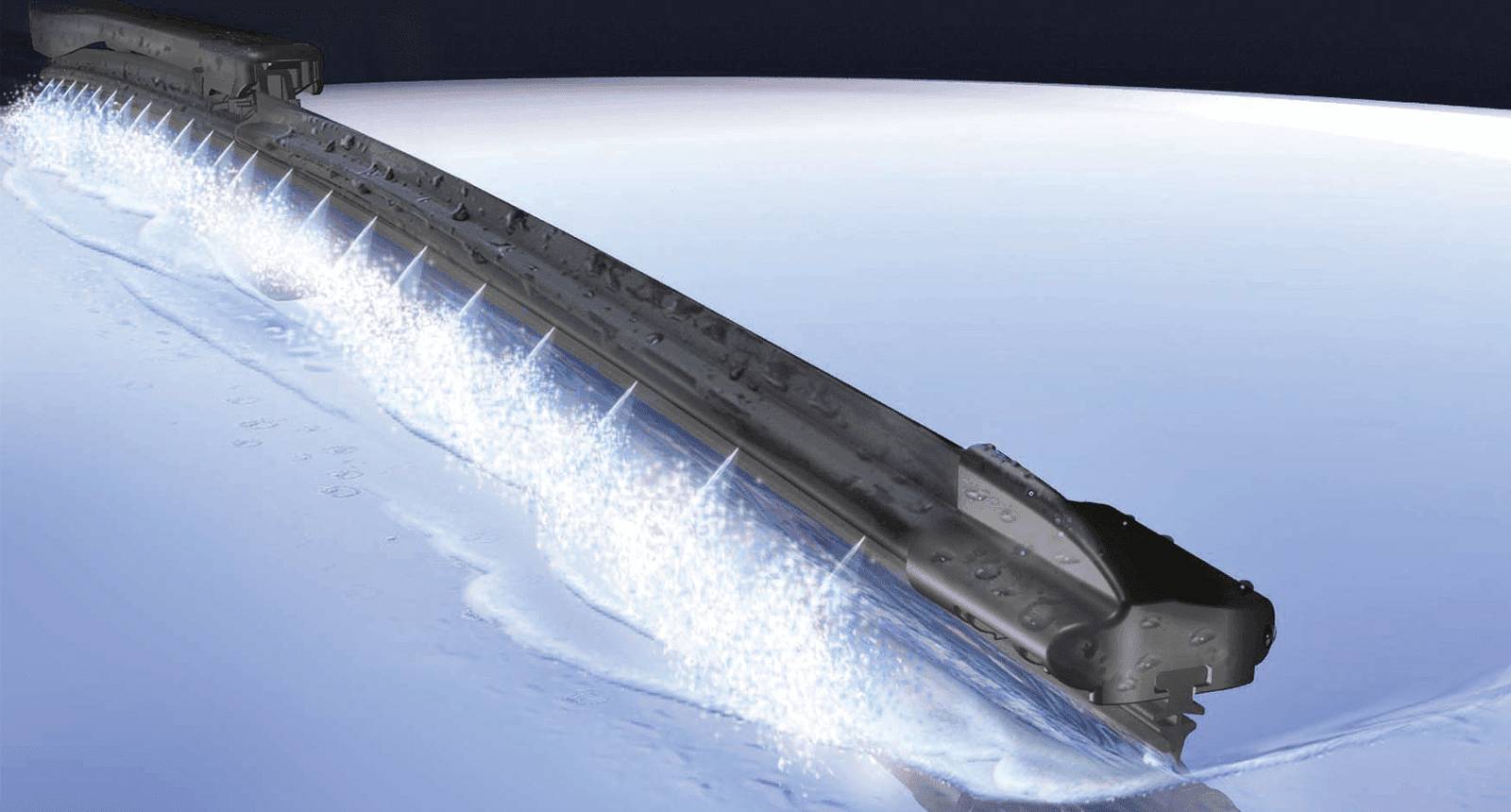 Model X - Set Ruitenwissers Valeo Silencio met Aquablade-technologie