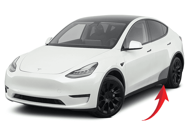 Model Y - beschermingsfolie (PPF)  voor de achterdeuren