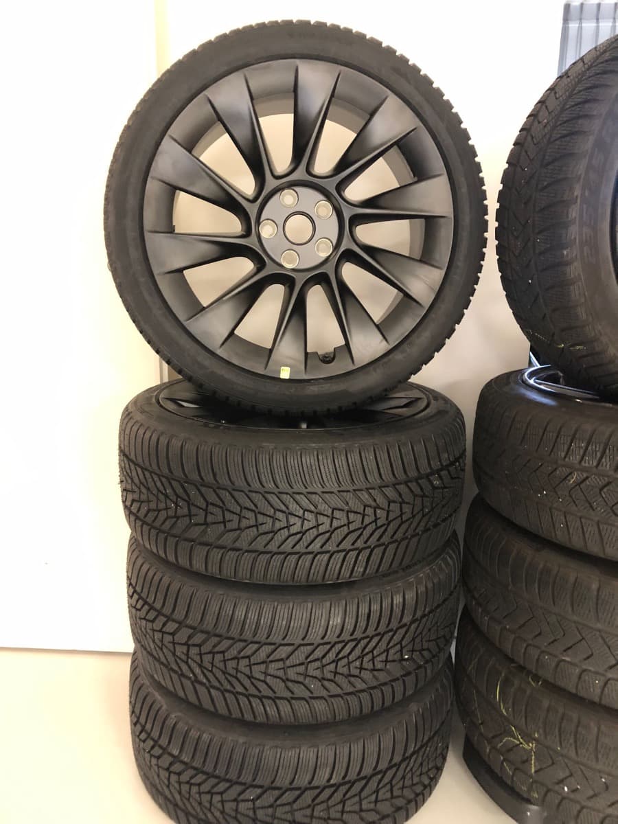 Model Y 20" Induction winterwielen met Winterbanden