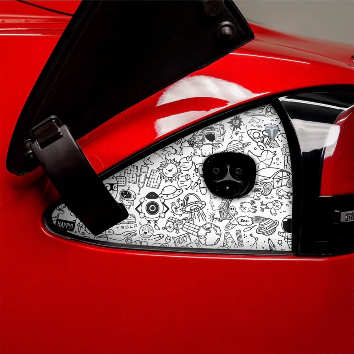 Laadpoort Wrap for Model S