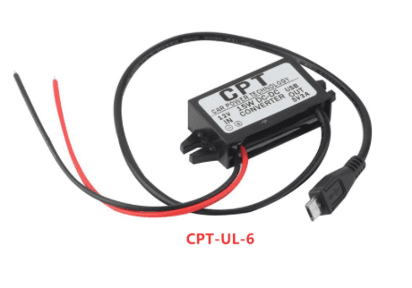 Micro USB kabel met 12V adapter en constante voeding