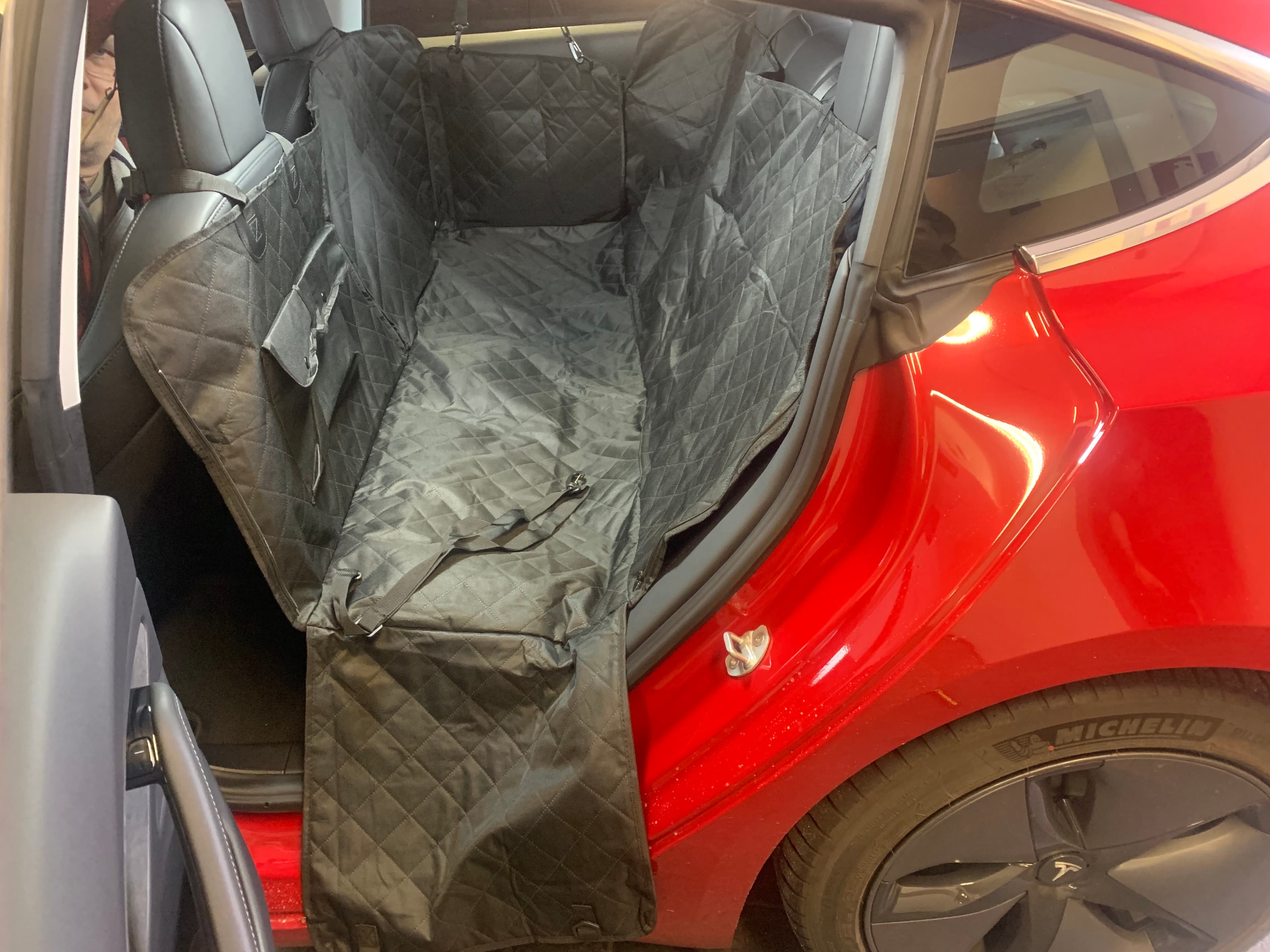 Model 3/Y - Achterbank beschermhoes voor huisdieren