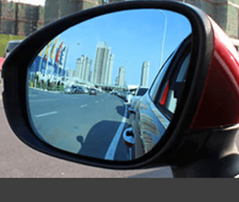 Model X - Brede hoek spiegelglas set - Blauw