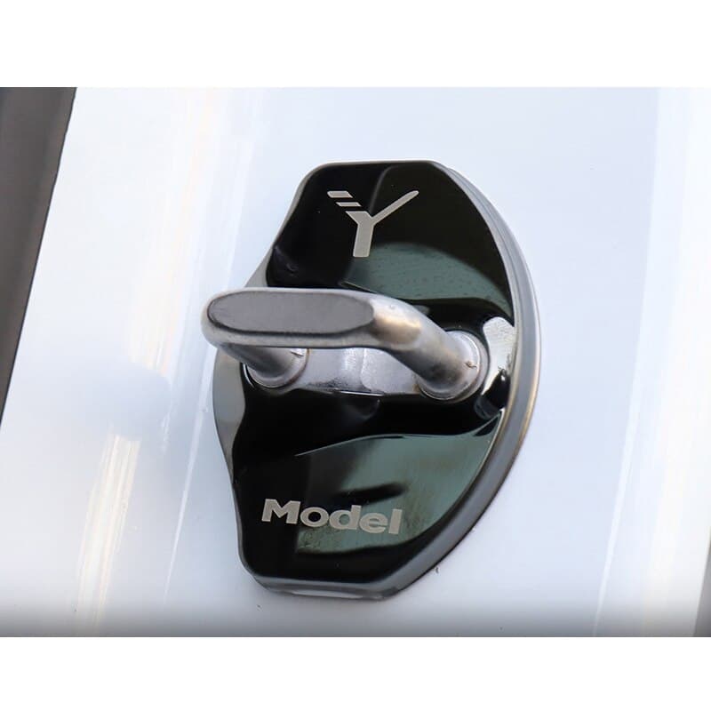 Model Y - Afdekking deurslot - Chroom Zwart