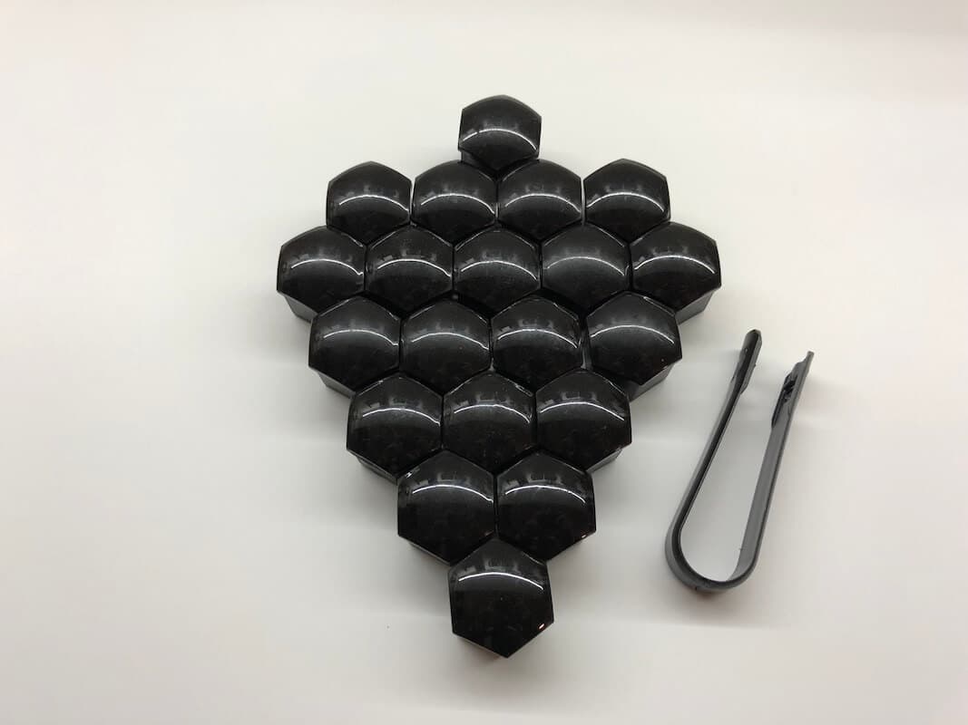 Set van 20 kapjes voor wielmoeren - incl. tool
