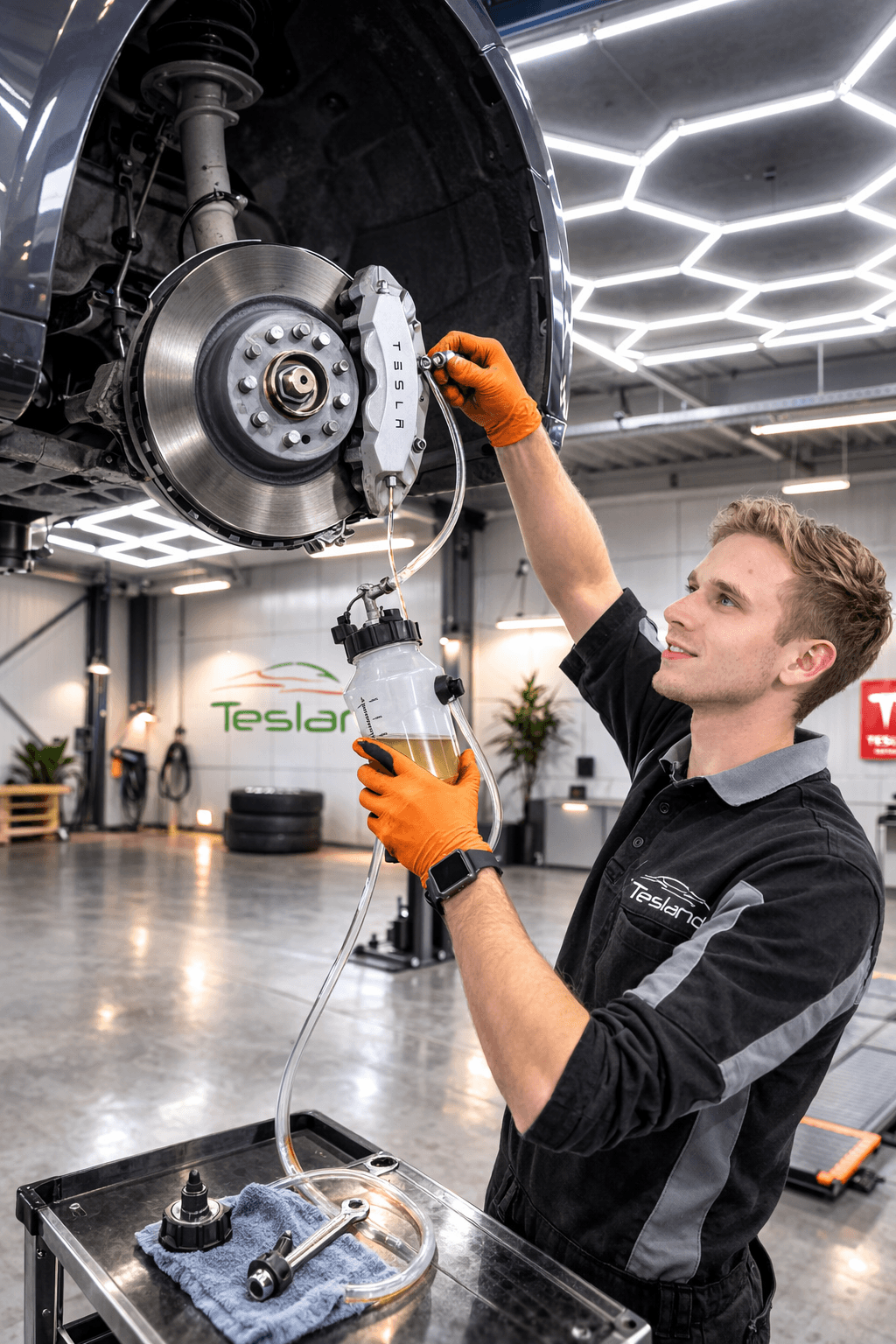 Tesla Remvloeistof vervangen